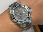 Replica Rolex Datejust Stainless Steel Strap Diamonds Face Diamonds  Bezel Watch 40mm